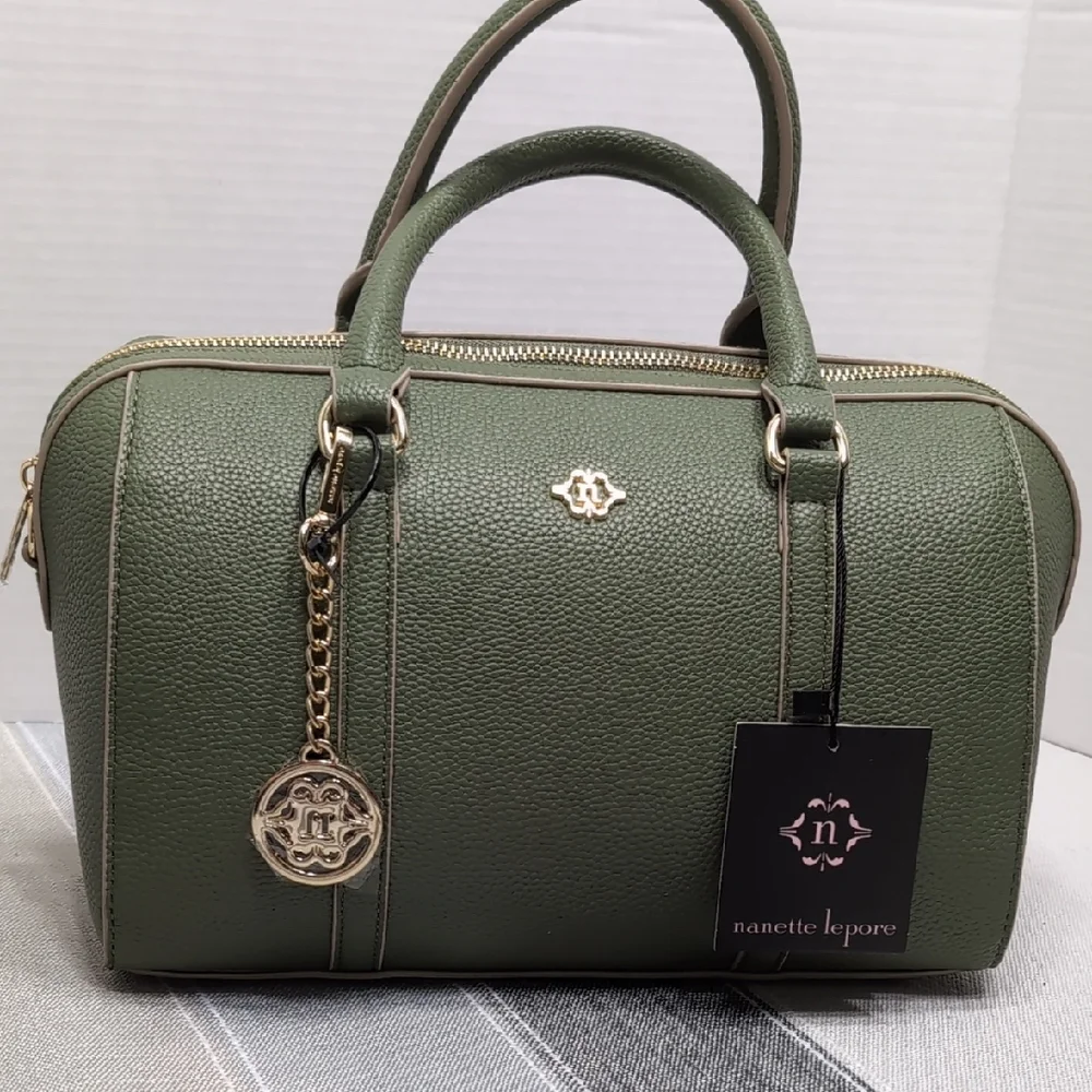 Nanette Lepore Olive Green Jax Satchel - Picture 2 of 12